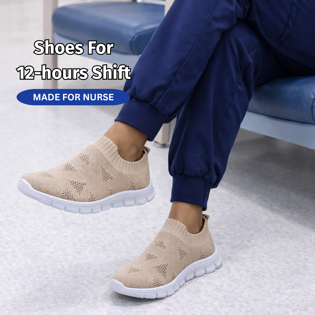 SooFeet's Women Sock Flex | Breathable Comfy Arch-support Elastic Slip-on Nurse Shoes