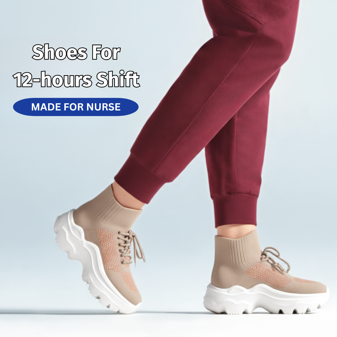 SooFeet's Women Sock Pro | Breathable Arch-support Cushioned Heels Nurse Shoes