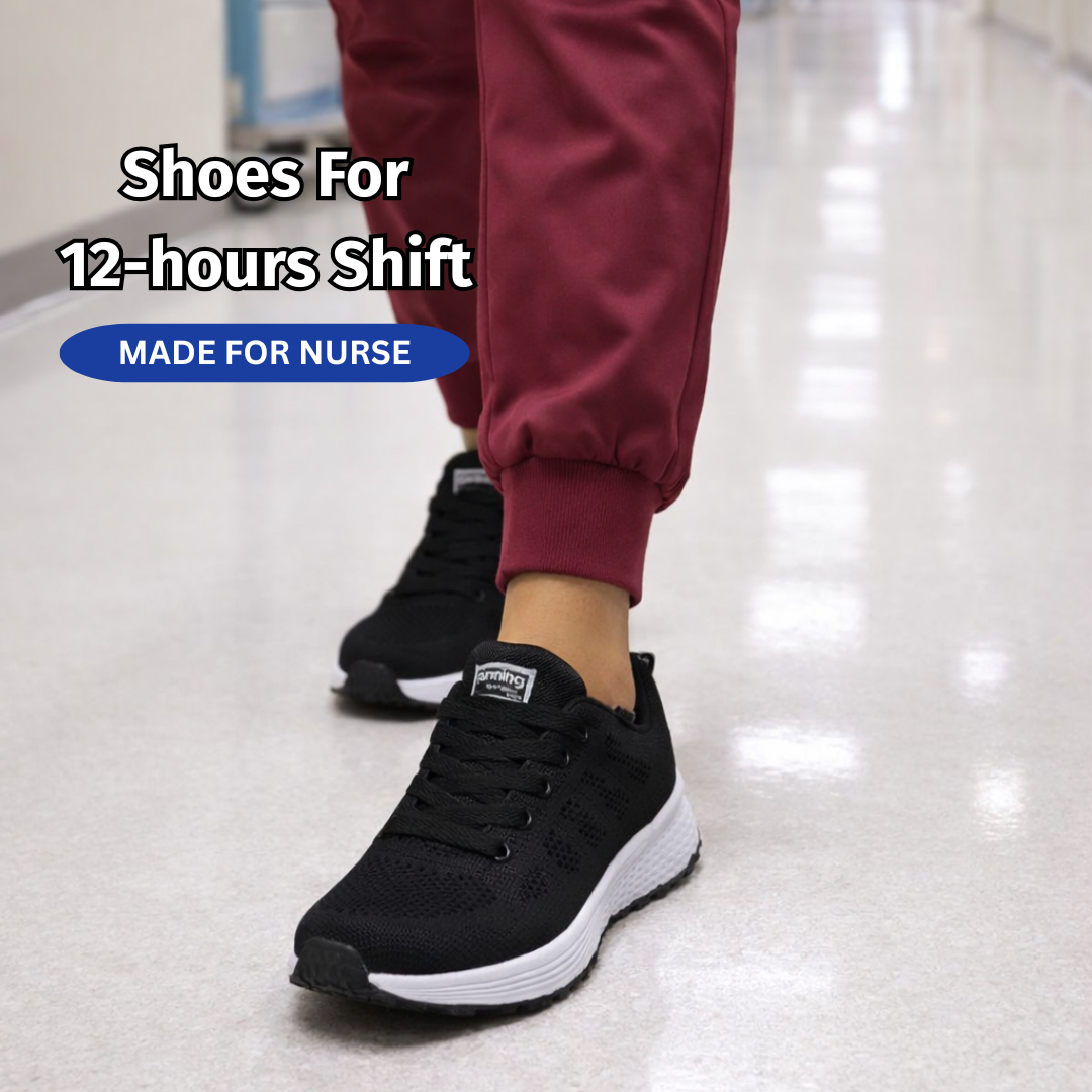 SooFeet's Women Daily Shift | Breathable Ultra-light Vulcanize Sporty On Fleek Nurse Shoes