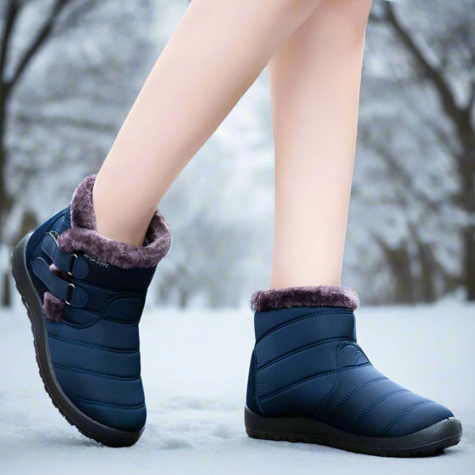 SOOFEET Women Snow Boots Waterproof Fur Plush Keep Warm Winter Boots