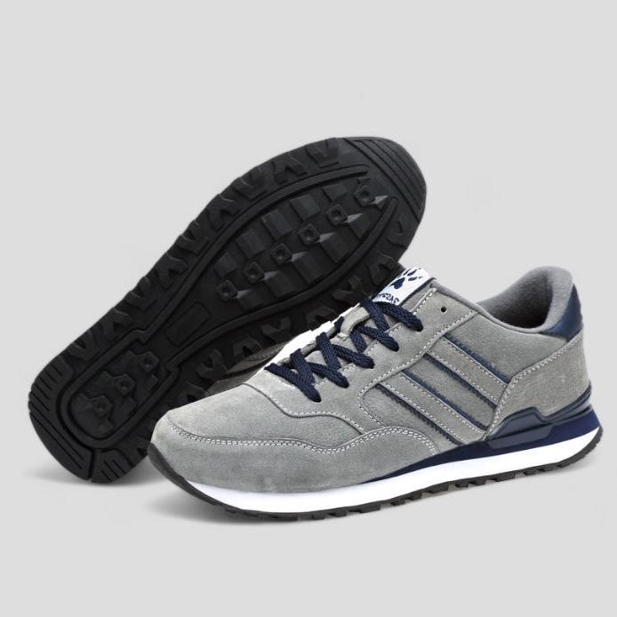 Soofeet Men Orthopedic Breathable Leather Running Shoes Light Athletic Casual Trail Sneakers