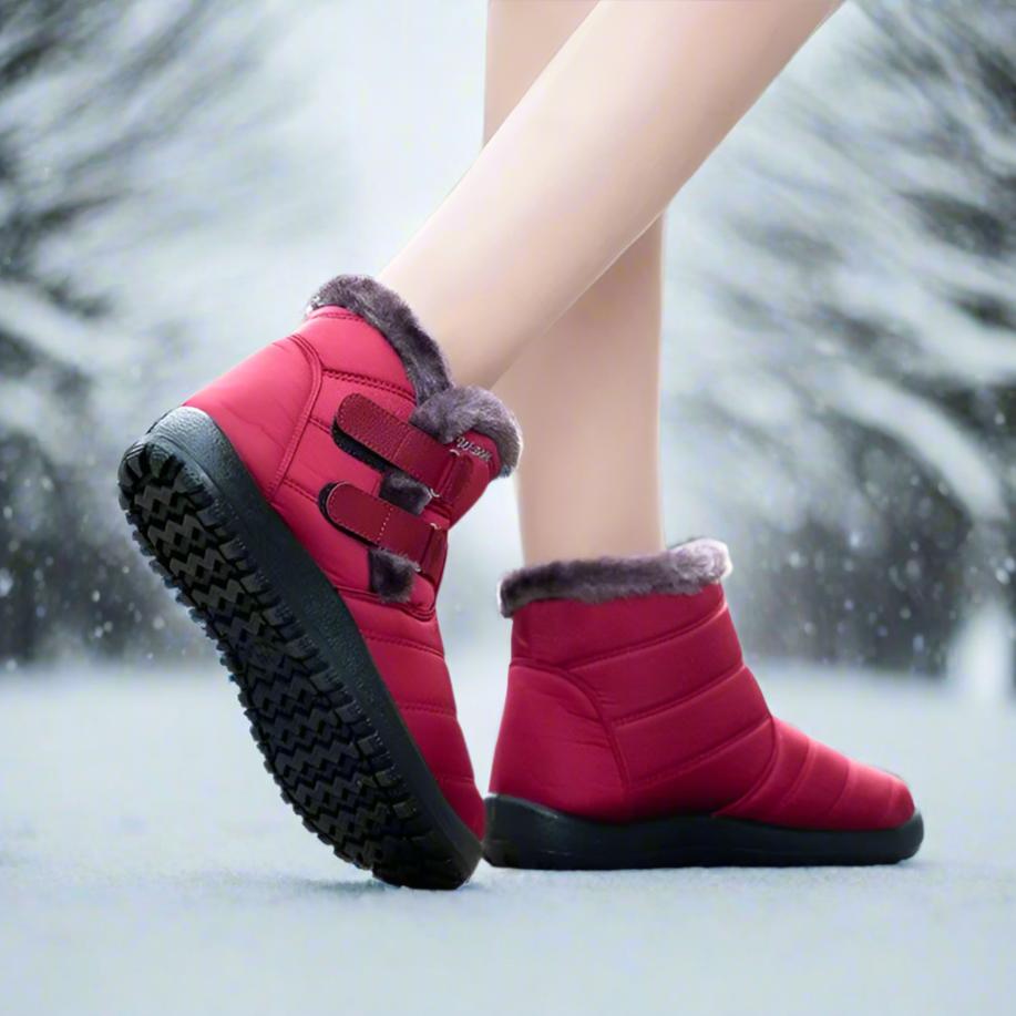 SOOFEET Women Snow Boots Waterproof Fur Plush Keep Warm Winter Boots