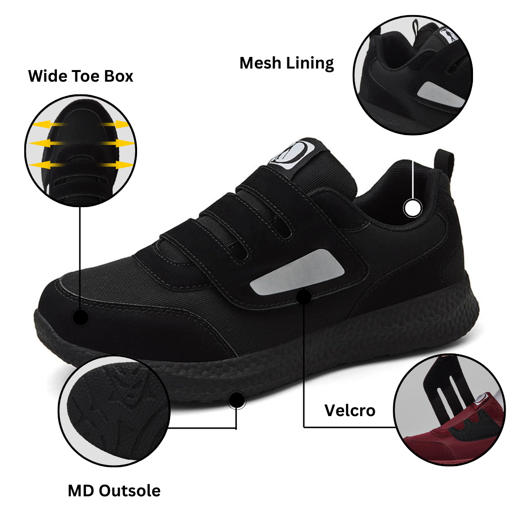 SooFeet Women Orthopedic Shoes Diabetic Breathable Arch-support Casual Pain-relief Walking