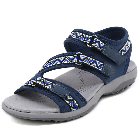 SooFeet Women Orthopedic Sandals Best Arch-support Comfortable Adjustable Strap Embroidery Summer