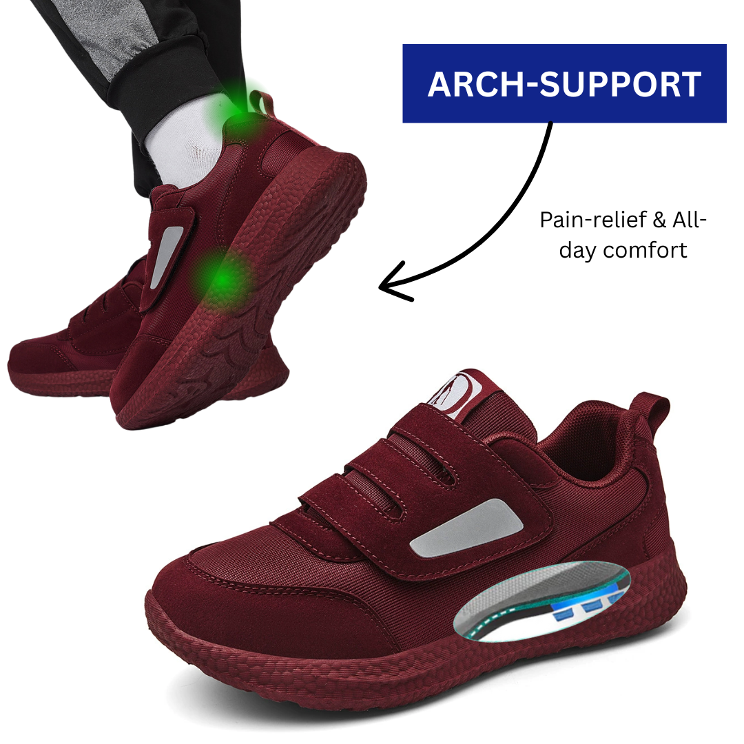SooFeet Women Orthopedic Shoes Diabetic Breathable Arch-support Casual Pain-relief Walking