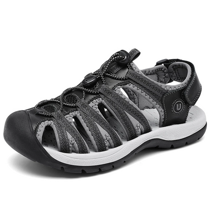SooFeet Women Orthopedic Sandals Comfortable Arch-support Leather Mesh Gladiator Summer Walking