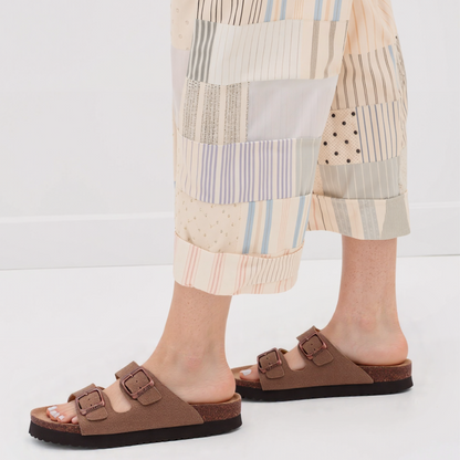 Soofeet Orthopedic Leather Sandals for Women Arch Support Comfortable Clogs