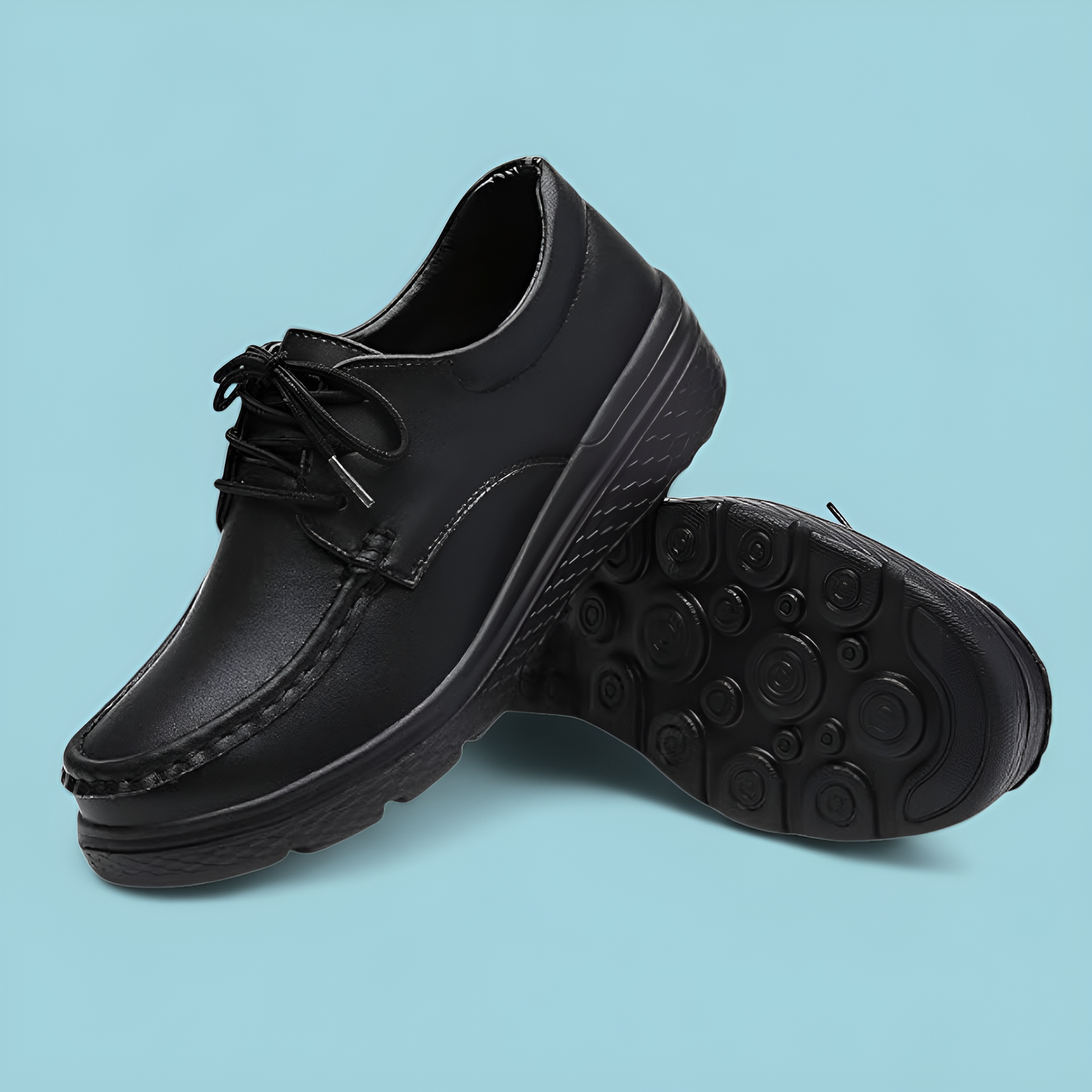 SooFeet Women Orthopedic Loafers Waterproof Genuine Leather Breathable Versatile Nursing Shoes