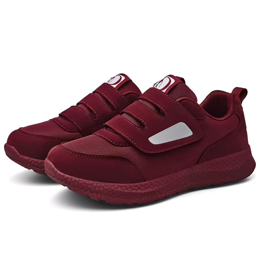 SooFeet's Women Walk Ease | Breathable Arch-support Mesh Velcro Nurse Shoes