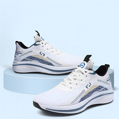 SooFeet Men Orthopedic Shoes Breathable Flying Weave Non-slip Casual Walking Lightweight Shoes
