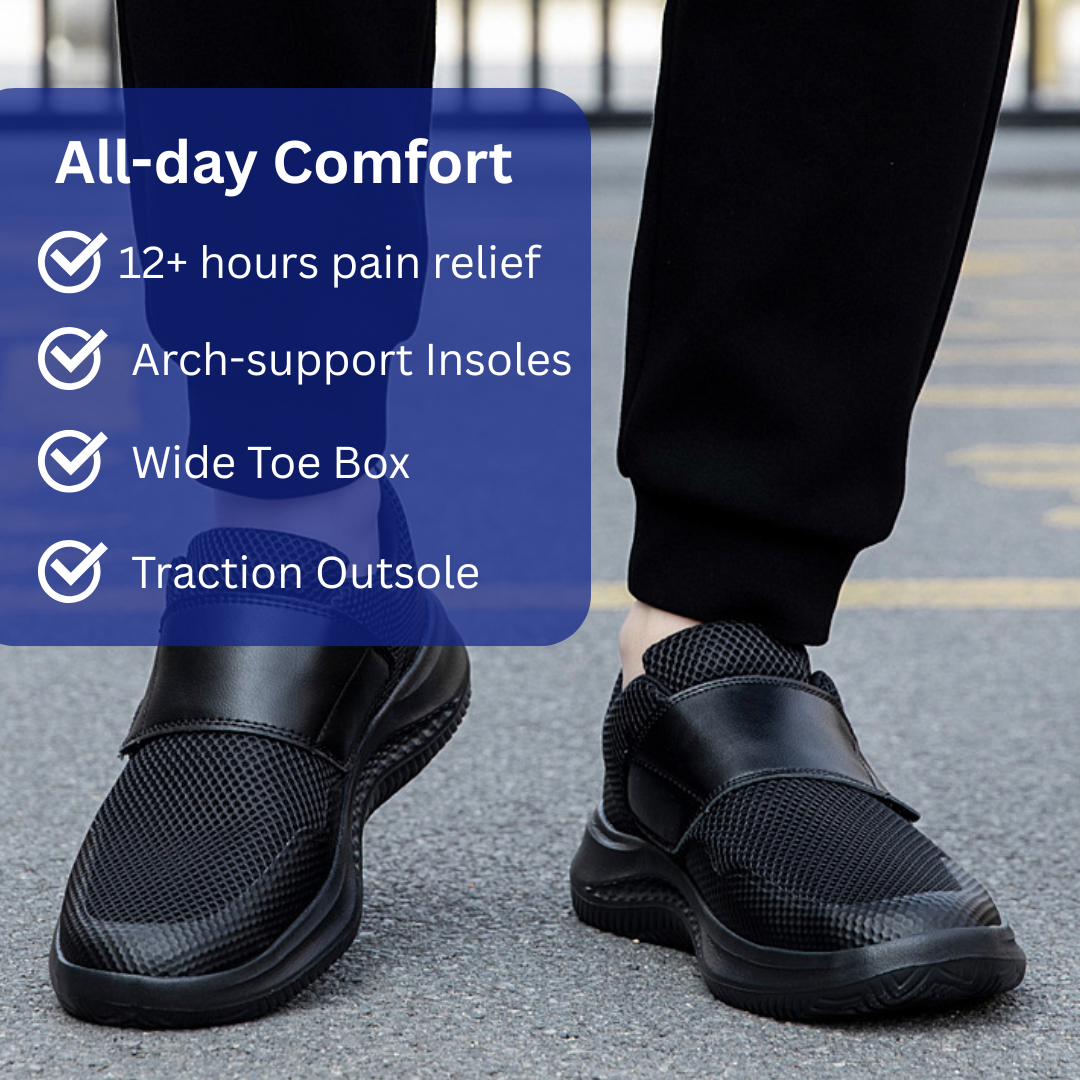 SooFeet Men Orthopedic Shoes Diabetic Breathable Arch-support Comfy All-day Standing Casual