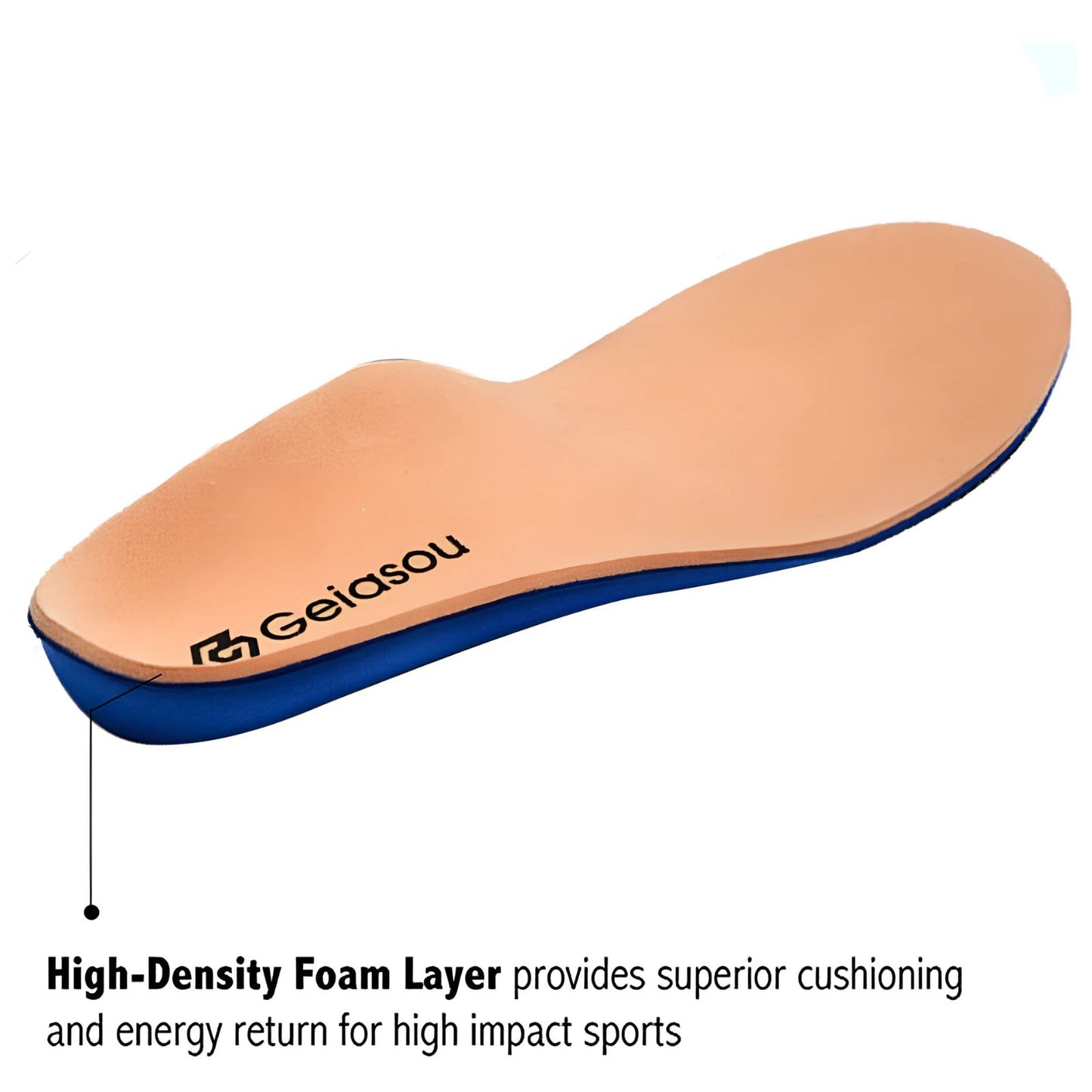 GEIASOU Orthotic Insoles Comfort Memory Foam Arch Support Pain Relief