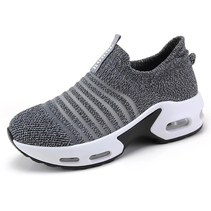 SOOFEET Women Orthopedic Shoes Knit Slip-on Walking Sneakers