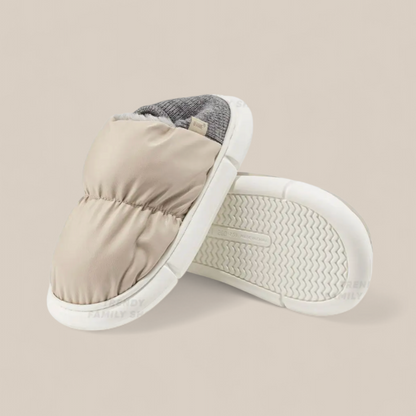 Soofeet Orthopedic Women Shoes Winter Puffy Plush Indoor Slippers