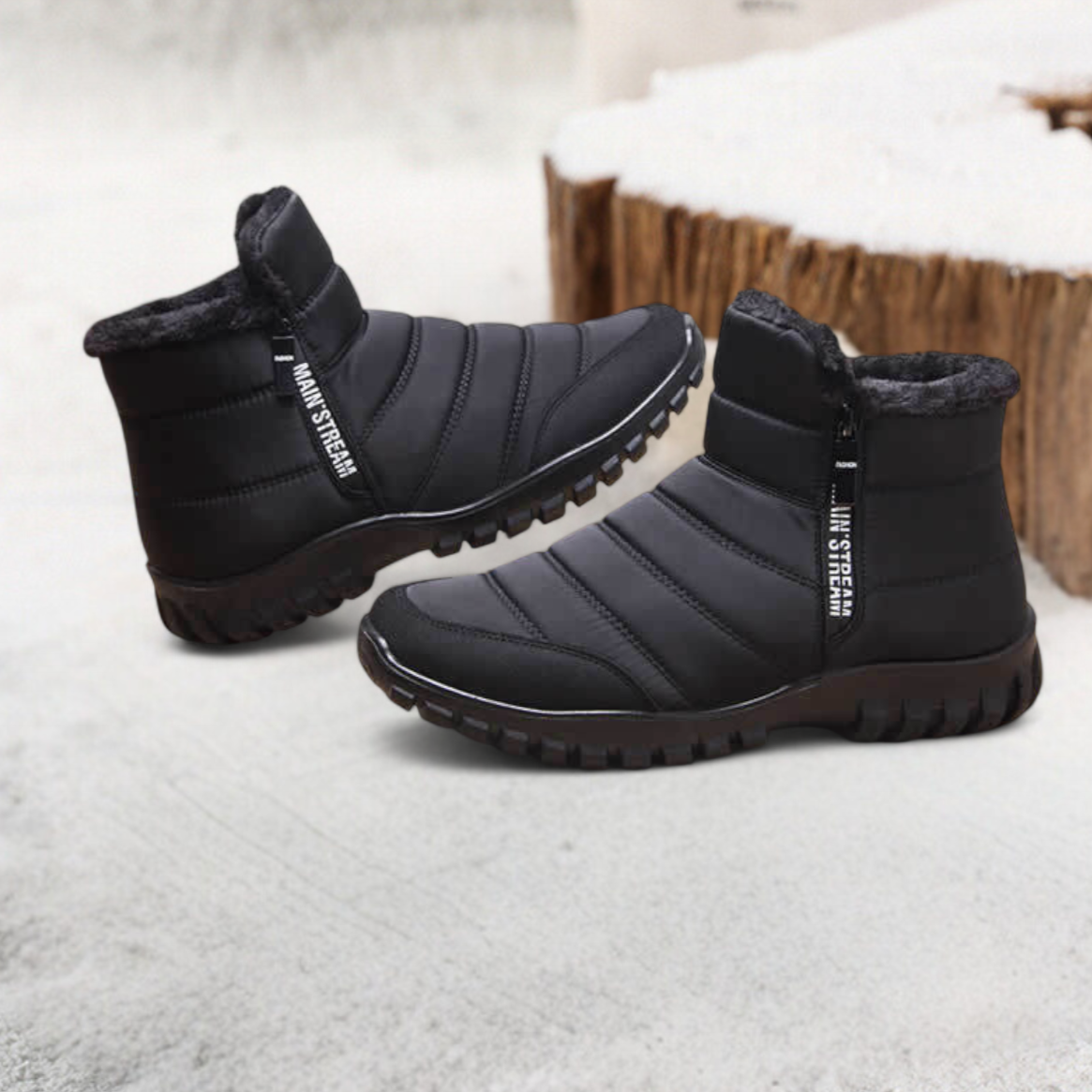 SOOFEET Men Orthopedic Ankle Waterproof Winter Snow Boots