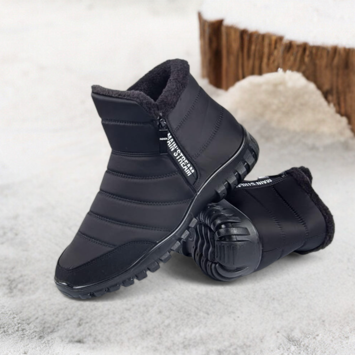 SOOFEET Men Orthopedic Ankle Waterproof Winter Snow Boots