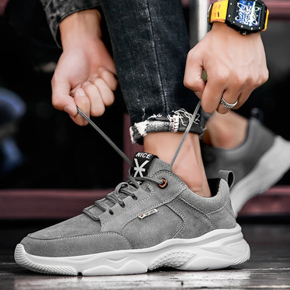 SooFeet Men Orthopedic Shoes Comfy Leather Mesh Water-resistant Airy Casual Sneakers Walking