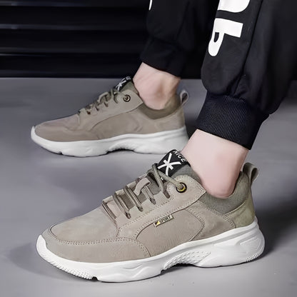 SooFeet Men Orthopedic Shoes Comfy Leather Mesh Water-resistant Airy Casual Sneakers Walking