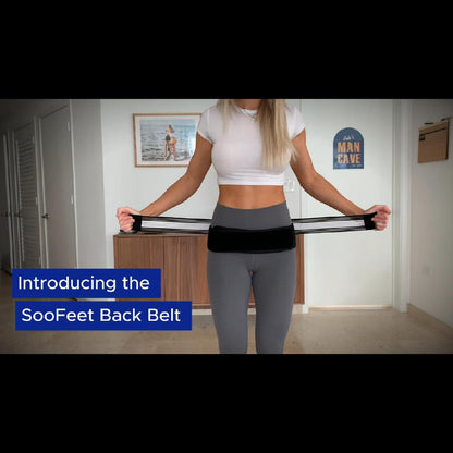 SooFeet Back Belts Adjustable Soft and Comfortable Airy Support Elastic Relaxation Braces
