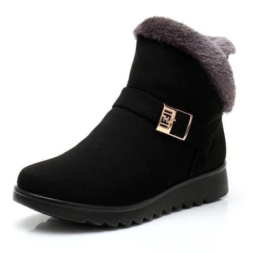 SooFeet SOOFEET Women Ankle Boots Fur Lined Super Warm Comfortable Winter Shoes