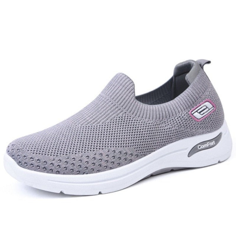 SOOFEET Women Orthopedic Breathable Mesh Weaving Spring Summer Walking Shoes