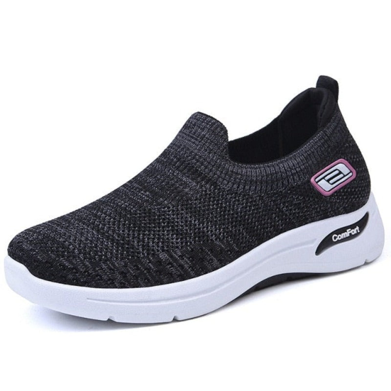 SOOFEET Women Orthopedic Breathable Mesh Weaving Spring Summer Walking Shoes